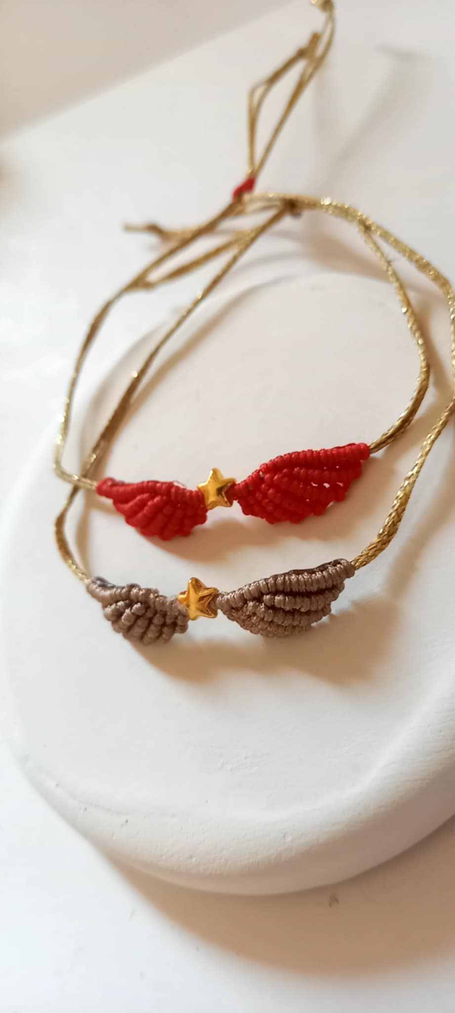 Βραχιόλι με φτερά αγγέλου και αστέρι