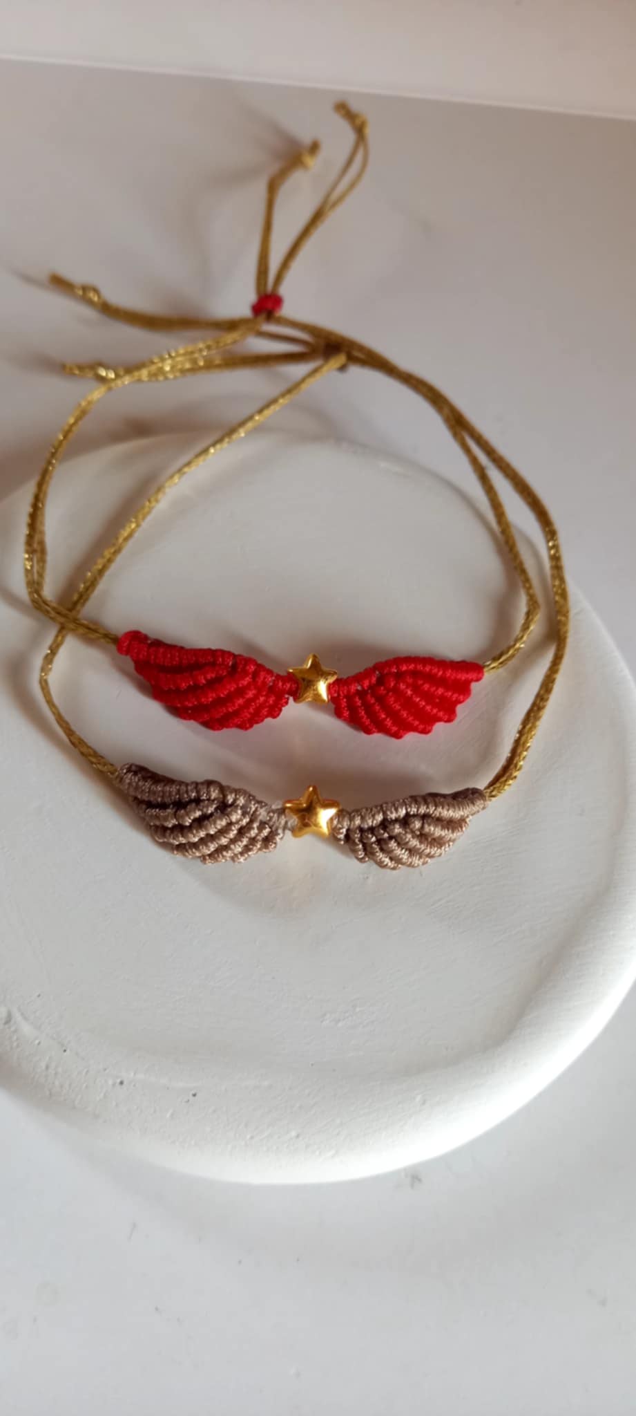 Βραχιόλι με φτερά αγγέλου και αστέρι