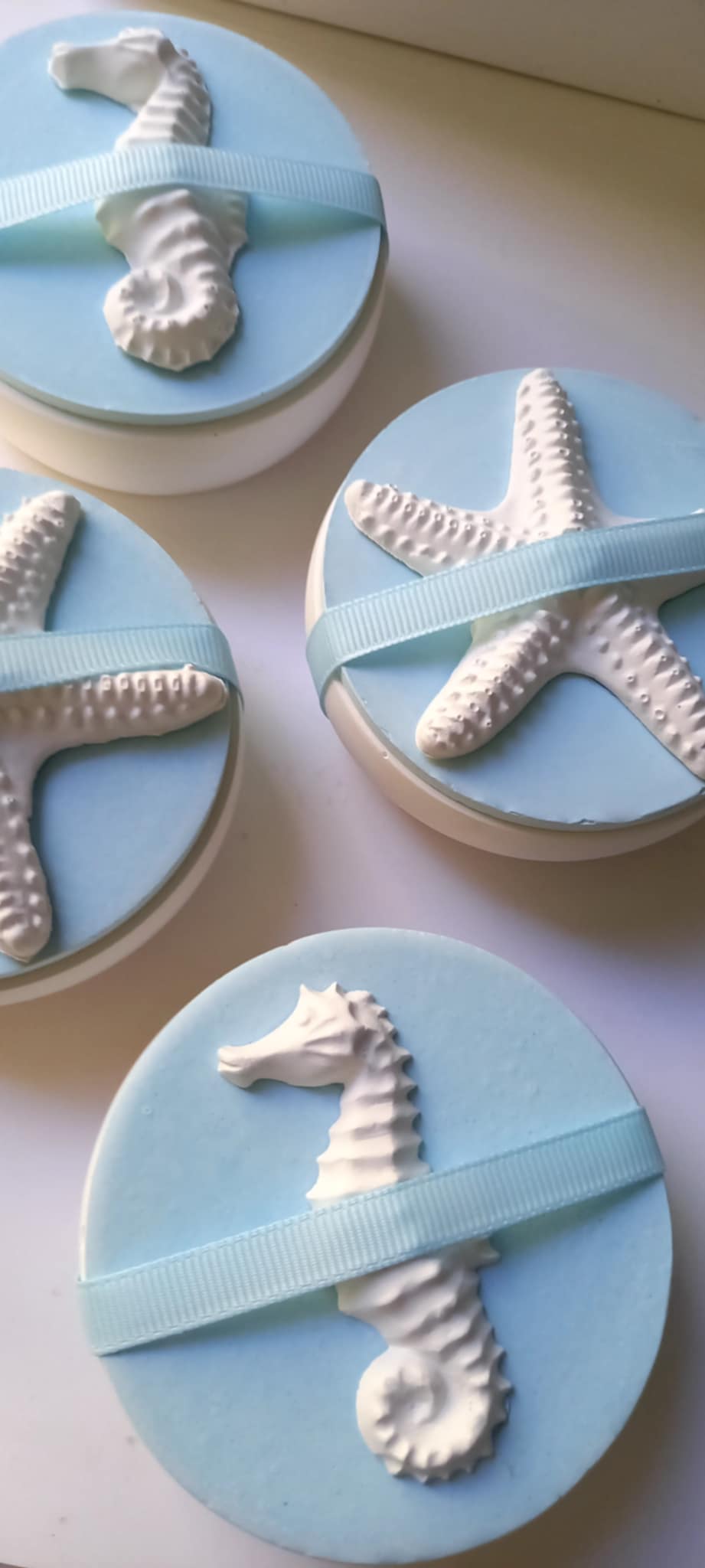 Μπομπονιέρα βάπτισης κεραμική μπιζουτιέρα