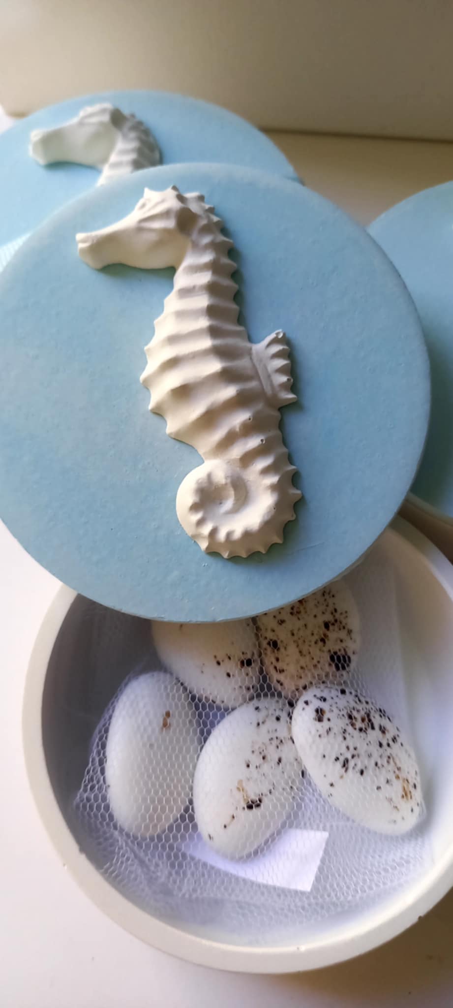 Μπομπονιέρα βάπτισης κεραμική μπιζουτιέρα