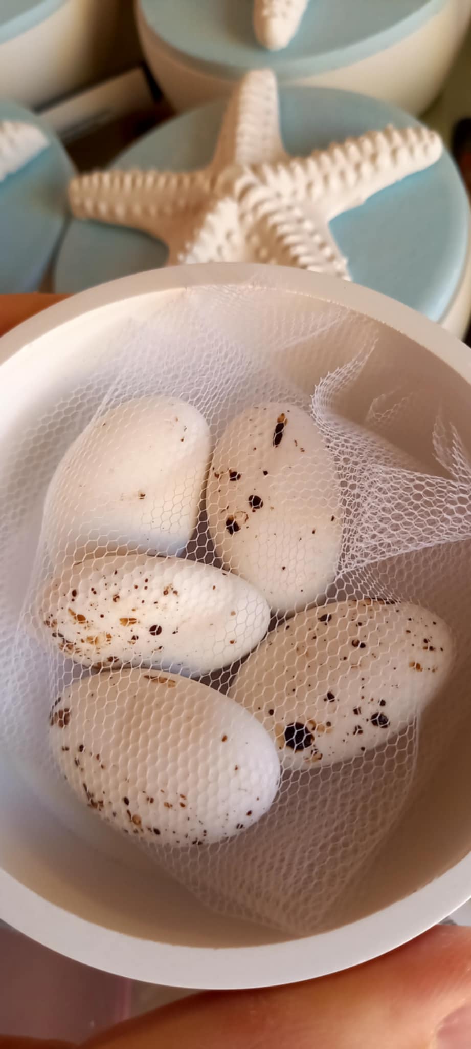 Μπομπονιέρα βάπτισης κεραμική μπιζουτιέρα