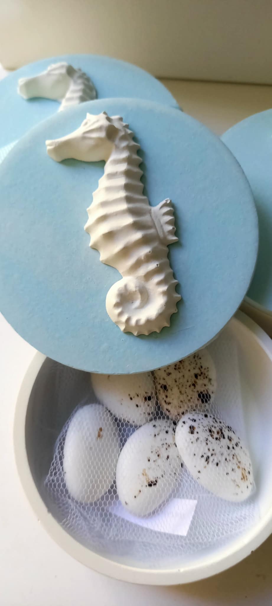 Μπομπονιέρα βάπτισης κεραμική μπιζουτιέρα