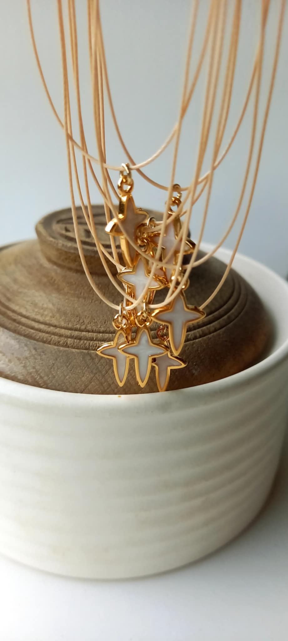 Μαρτυρικό βάπτισης για το λαιμό με κορδόνι και σταυρό με σμάλτο