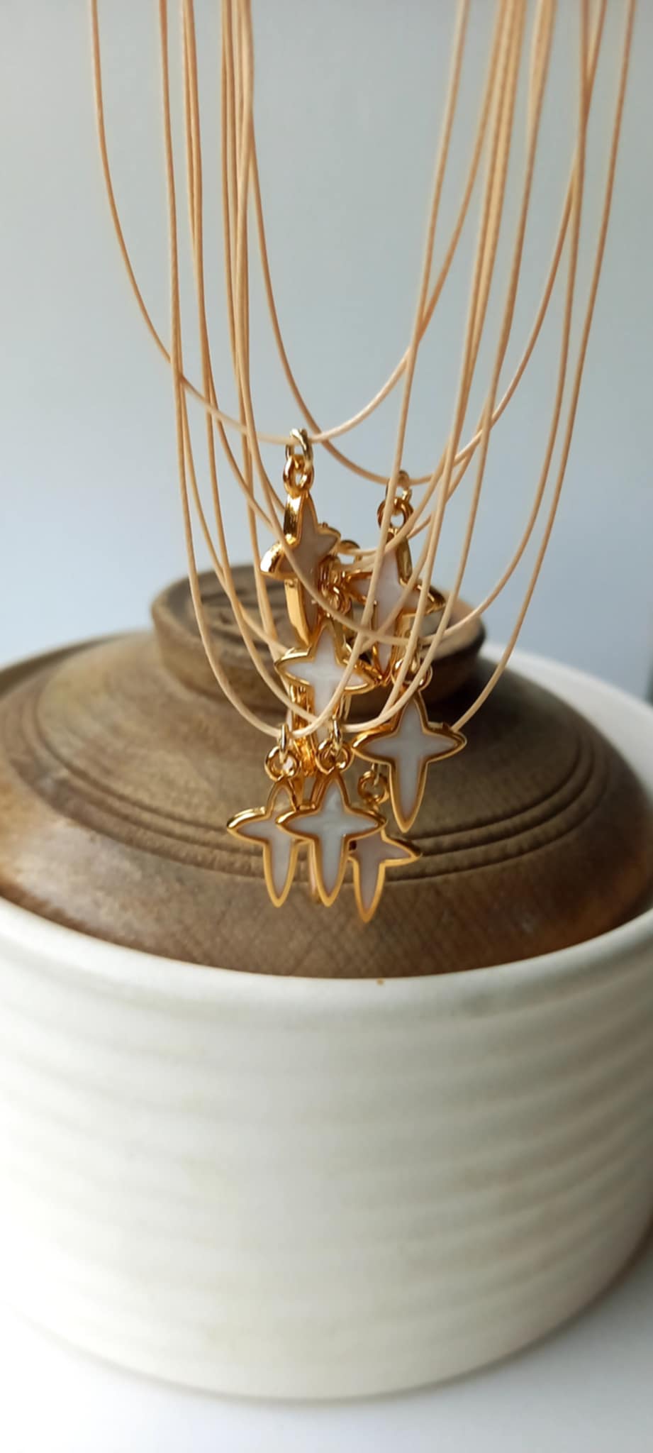 Μαρτυρικό βάπτισης για το λαιμό με κορδόνι και σταυρό με σμάλτο