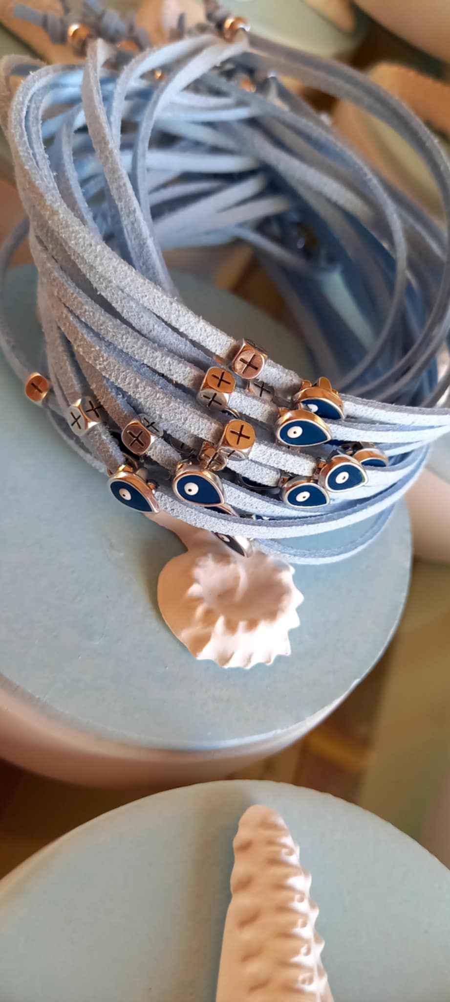 Μπομπονιέρα βάπτισης κεραμική μπιζουτιέρα