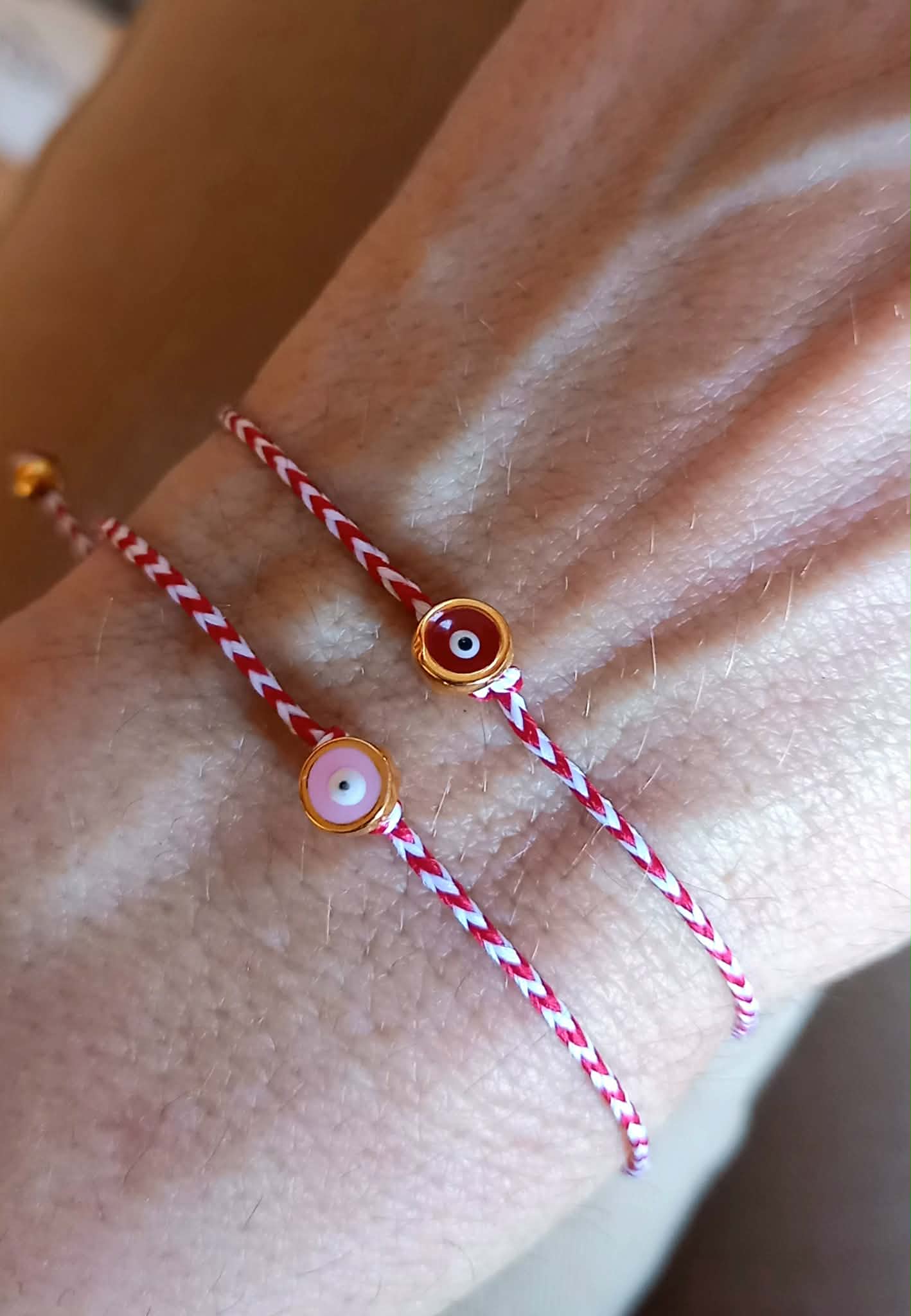 Βραχιόλι μαρτάκι με κορδόνι και ματάκι