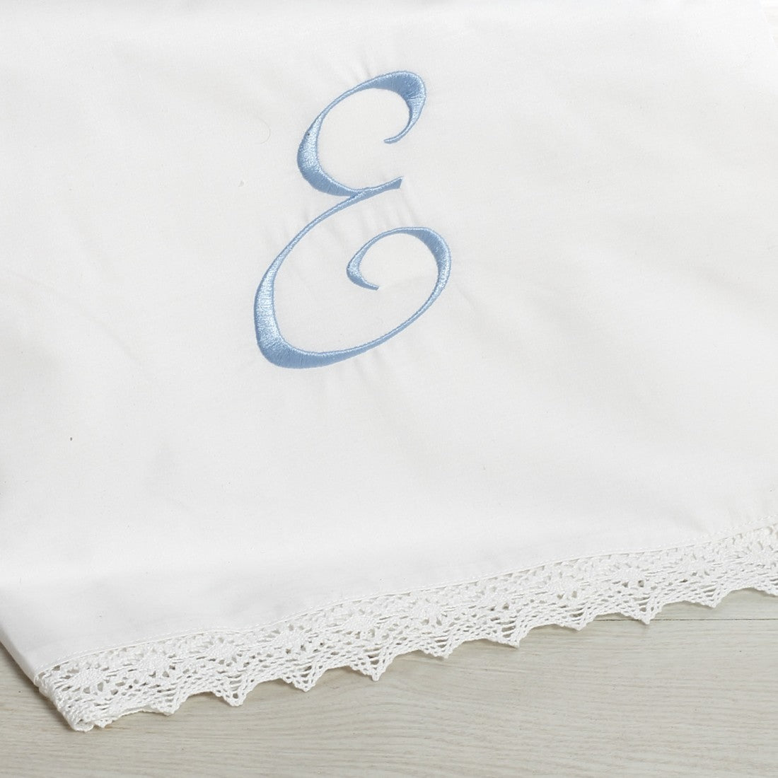 Σετ βάπτισης με μπλε ορτανσία και μονόγραμμα