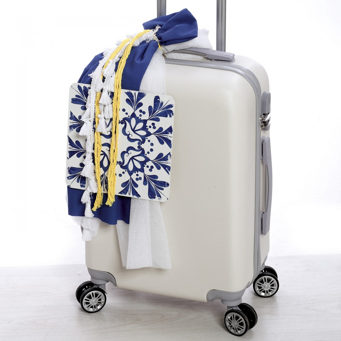 Σετ βάπτισης σε λευκό και μπλε