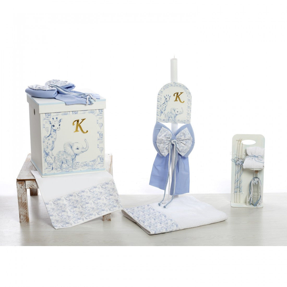 Premium σετ βάπτισης toile de jouy