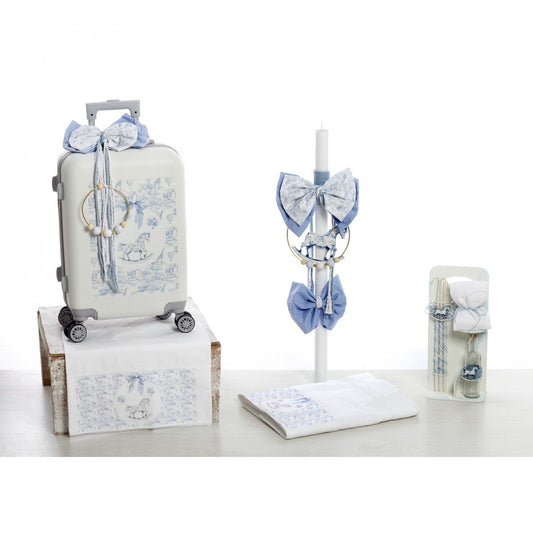 Σετ βάπτισης toile de jouy καρουσέλ