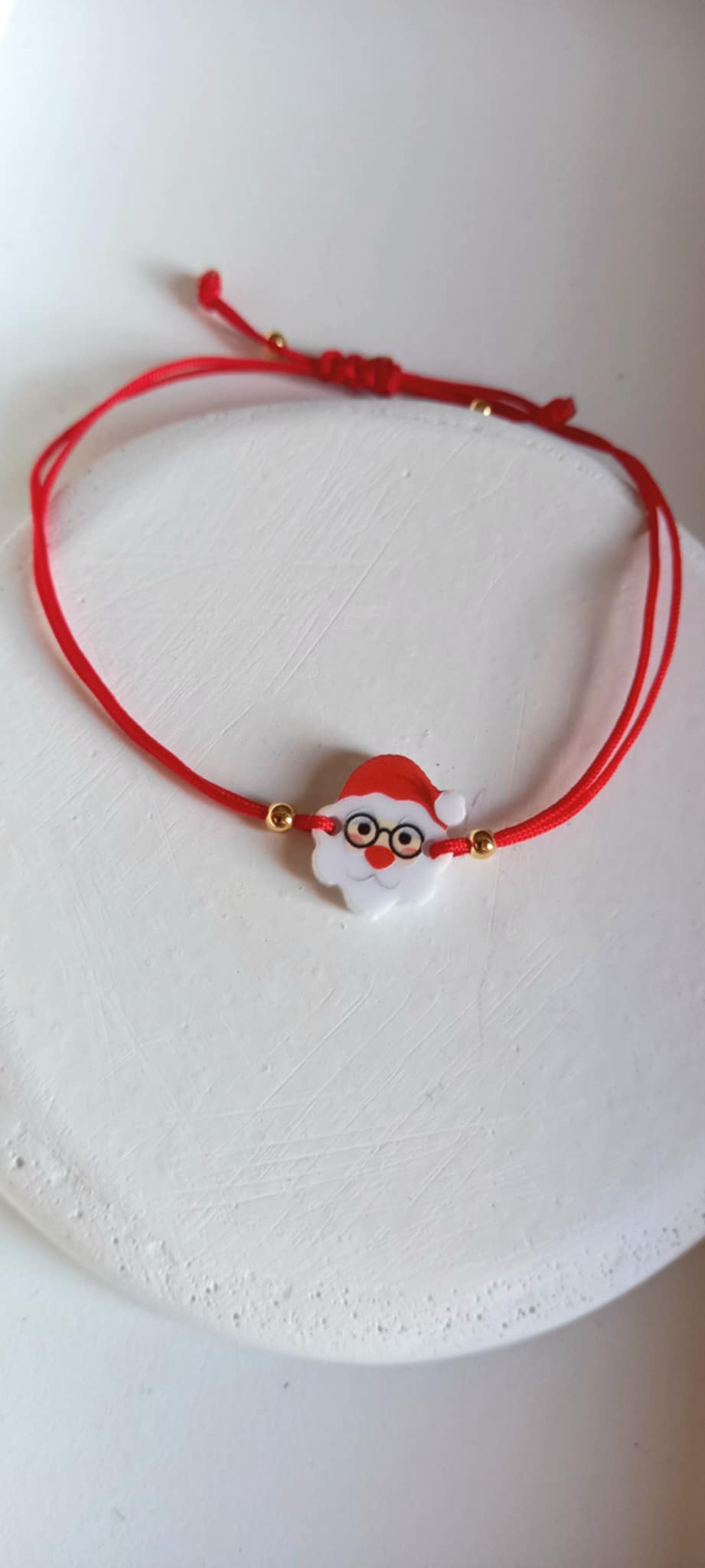 Βραχιόλι με κορδόνι και plexi μοτίφ