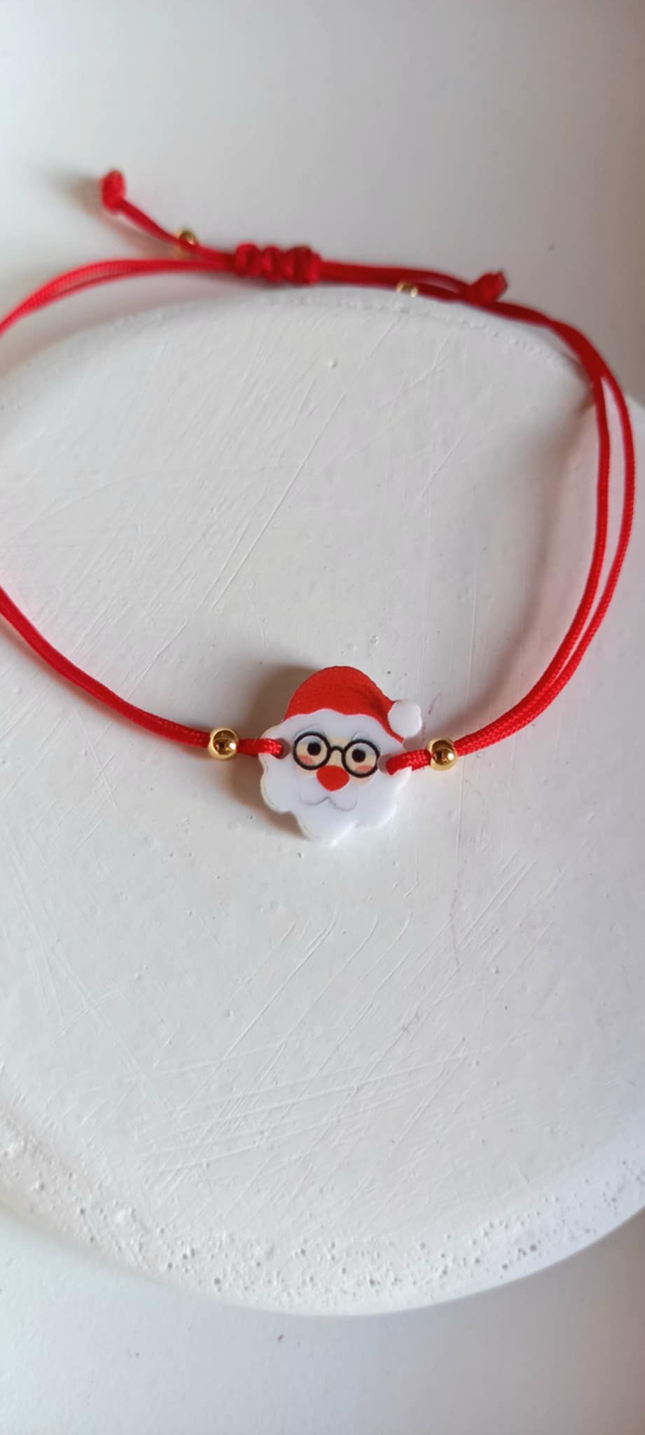 Βραχιόλι με κορδόνι και plexi μοτίφ