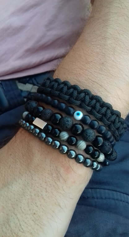 Βραχιόλι με πέτρα και μάτι