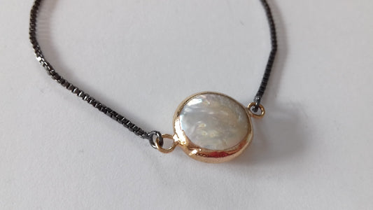 Fresh water pearl chain bracelet