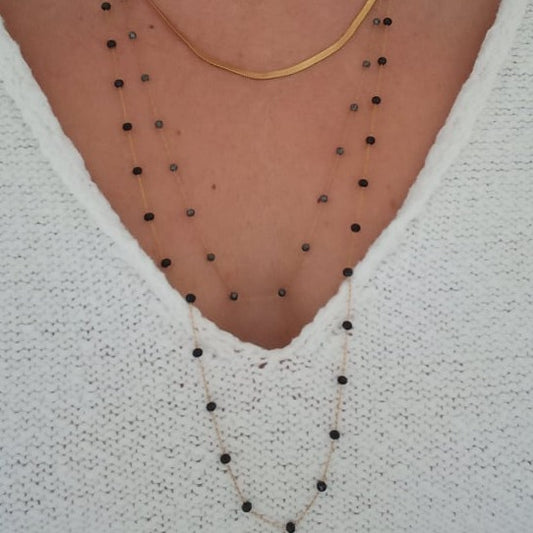 Long rozario necklace